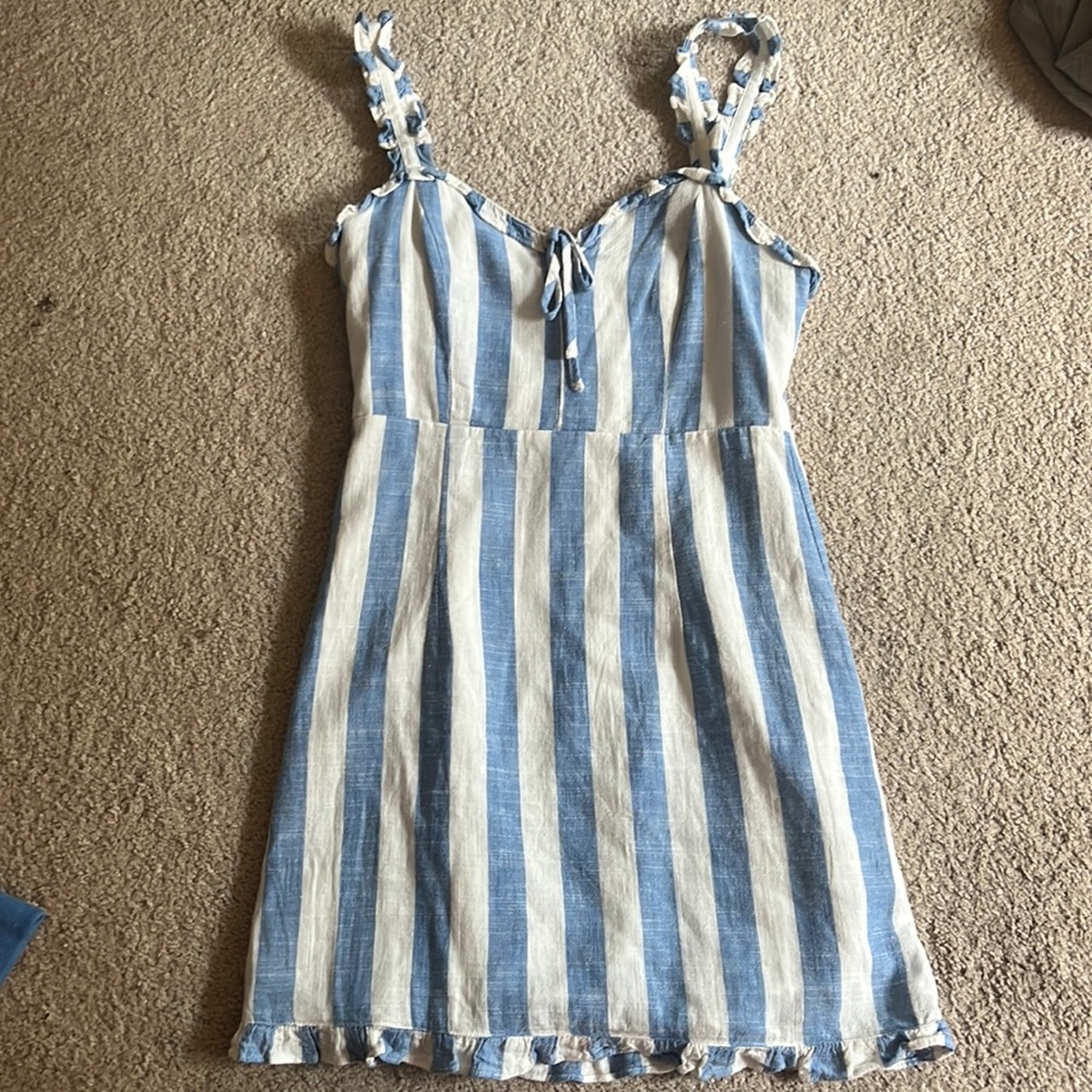Blue and white Dress